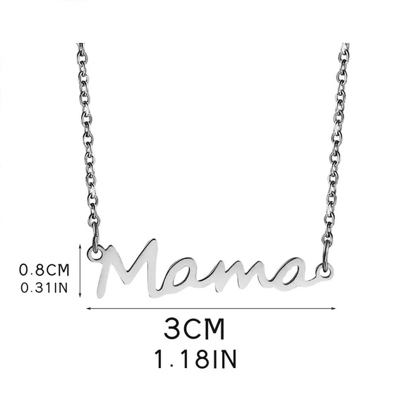 Mother’s Day Mama letter Charm with Chain Link gold silver & rose gold Bracelet - Picture 3 of 16